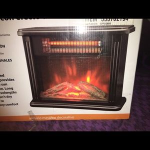Infrared Desktop Heater with flame effect
